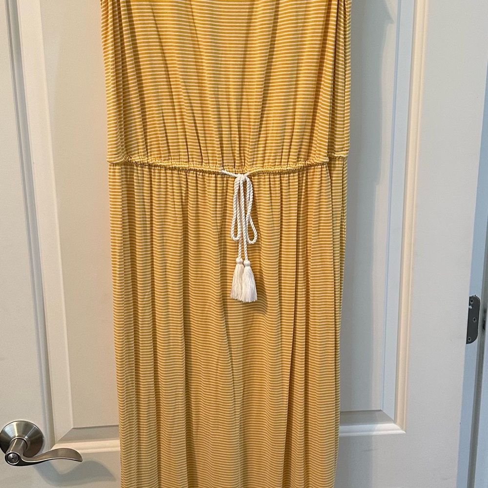 Westport Yellow and White Striped Dress